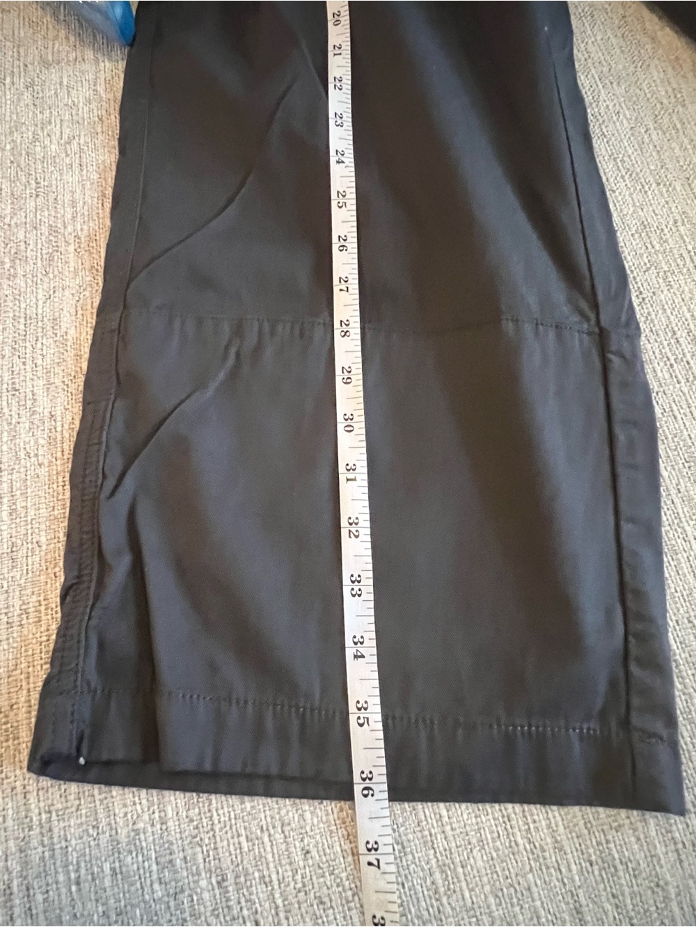 NWOT- Pact Women's Organic Cotton Daily Twill Crop Pant- Storm (Color) - Picture 8 of 10